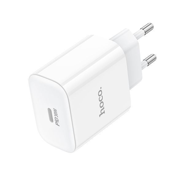 Мережевий зарядний пристрій HOCO C76A Pro Majestic single port PD30W charger White 6942007616300 фото