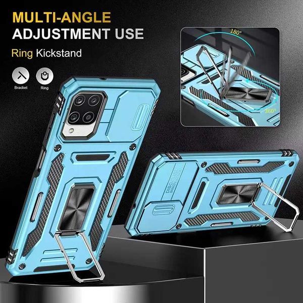 Ударопрочный чехол Camshield Army Ring для Samsung Galaxy M53 5G Light Blue 777-05142 фото