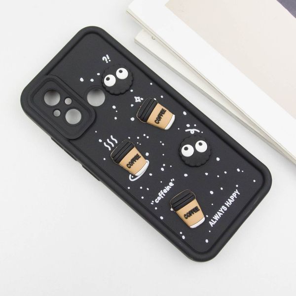 Чохол TPU Toys Case для Xiaomi Redmi 12C / Poco C55 Black/Always Happy 777-03858 фото