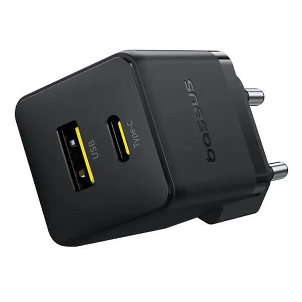 Мережевий зарядний пристрій Baseus Palm Fast Charger C+U 20W EU Cluster Black P10111608113-00 фото