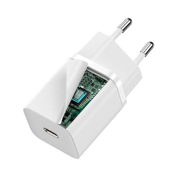 Мережевий зарядний пристрій Baseus Super Si quick charger IC 30W EU White 656-01317 фото