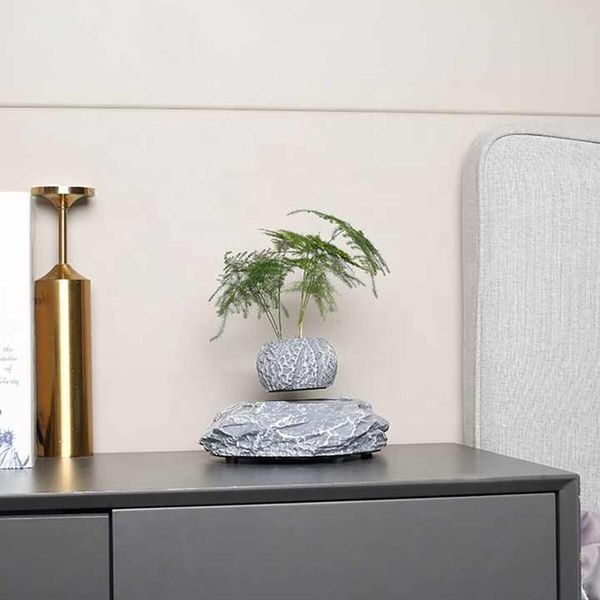 Магнитный левитирующий горшок для растений HCNT Magnetic Levitating Pot M5B-P Grey 656-03259 фото