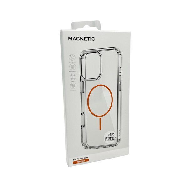 Чехол Acrylic Thin Magnetic для Apple iPhone 17 Pro Orange 666-03727 фото