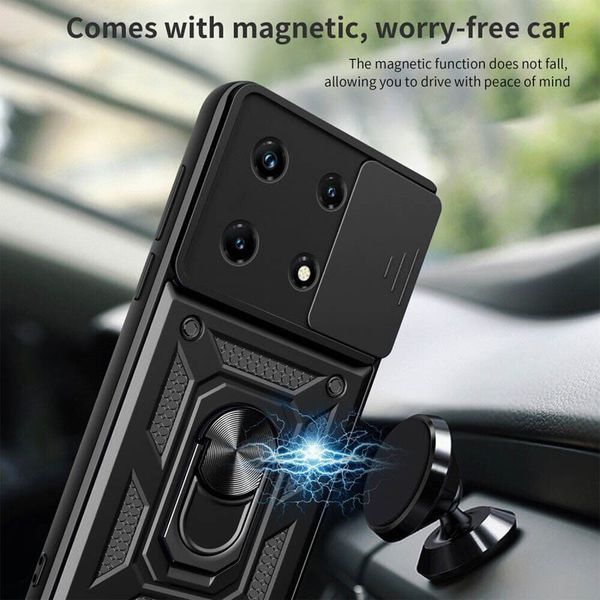 Ударостійкий чохол Camshield Serge Ring для Xiaomi 13 Black 777-04484 фото