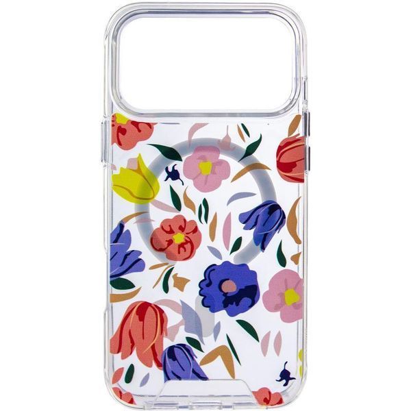 TPU+PC чохол Clear Garden with MagSafe для Apple iPhone 17 Pro (6.3") Tropical Art 777-08198 фото