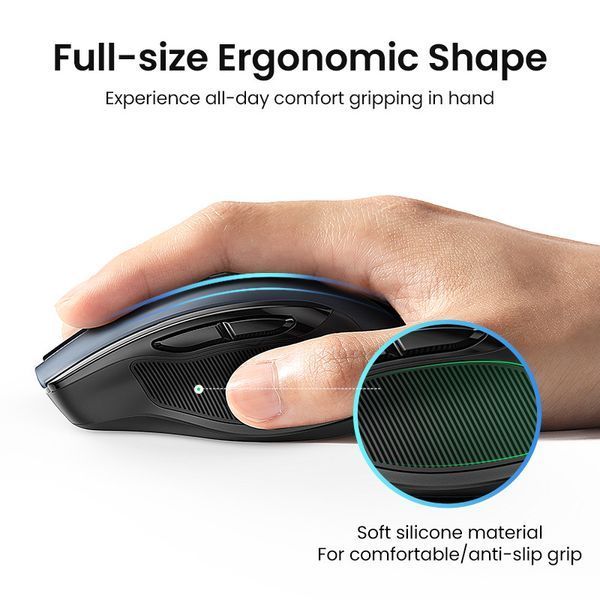 Манипулятор мышь бездротова UGREEN MU006 Ergonomic Wireless Mouse Red UGR-25752 фото