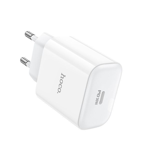 Мережевий зарядний пристрій HOCO C76A Pro Majestic single port PD30W charger White 6942007616300 фото