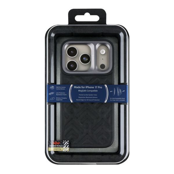 Чохол Kajsa Briquette Collection Rhombus with MagSafe для iPhone 17 Pro Black B-Ring 2020000509400 фото