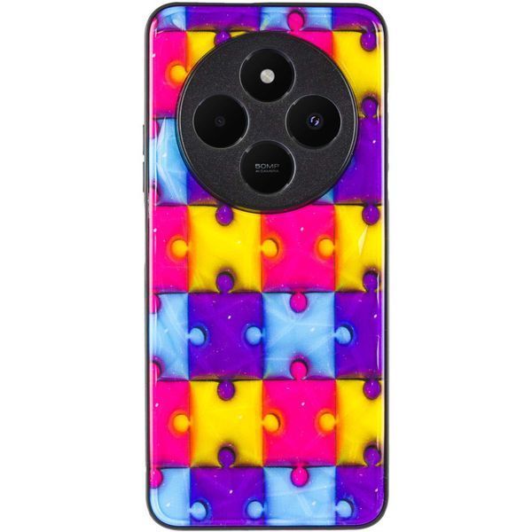 Чехол TPU+PC Prisma Fluffie для Xiaomi Redmi Note 13 Pro 4G / Poco M6 Pro 4G Puzzle 777-03980 фото