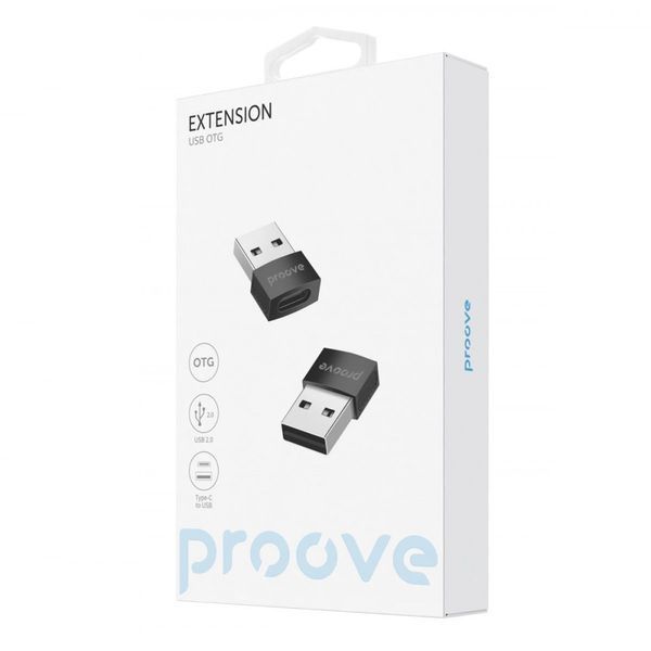 Переходник OTG Proove Extension Type-C to USB Black HBEX00012001 фото