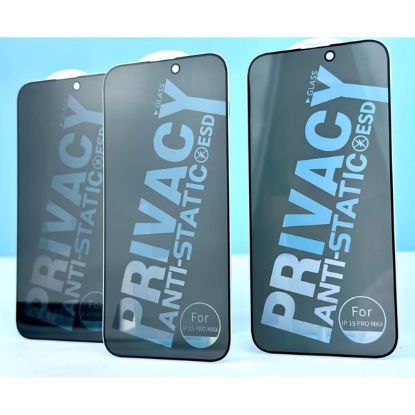 Захисне скло анти-шпигун Letter Privacy Anti-Static Glass для iPhone 15 Plus 777-02153 фото