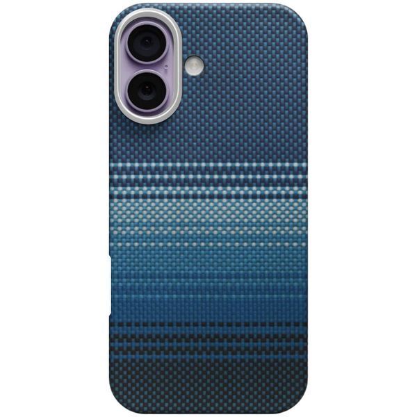 Чехол PC Carbon Protection Slim with MagSafe для Apple iPhone 17 (6.3") Blue 214-04795 фото