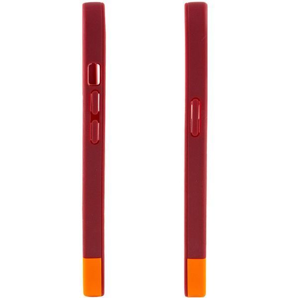 Чохол TPU+PC Bichromatic для Apple iPhone XR (6.1") Brown burgundy / Orange 555-03908 фото