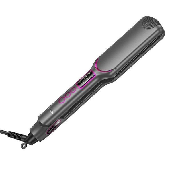 Гребінець для випрямлення волосся з цифровим дисплеєм HOCO HP42 Wide board hair straightener with digital display(EU) Gray 656-02521 фото