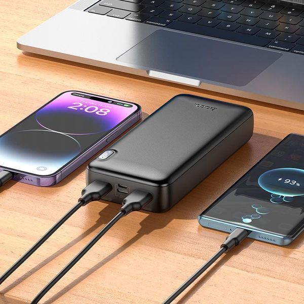 Зовнішній акумулятор HOCO J128A Powerful power bank(20000mAh) Black 216-00147 фото