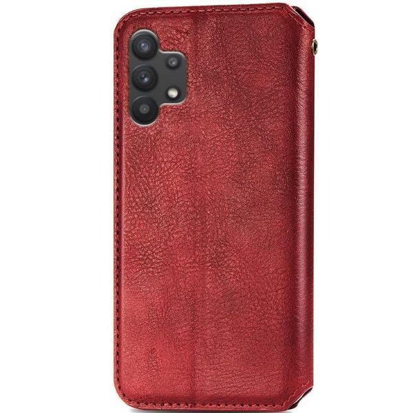 Шкіряний чохол-книжка GETMAN Cubic для Samsung Galaxy A32 4G Червоний 555-01931 фото