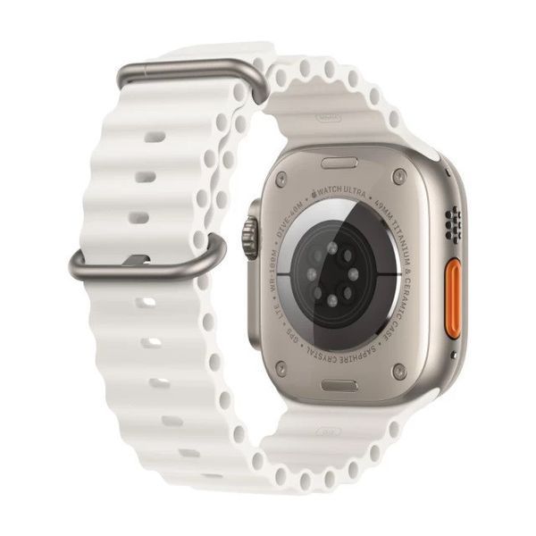 Силіконовий рифлений ремінець Ocean для Apple Watch 38/40/41 mm Білий 212-00481 фото