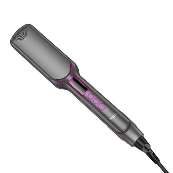 Гребінець для випрямлення волосся з цифровим дисплеєм HOCO HP42 Wide board hair straightener with digital display(EU) Gray 656-02521 фото