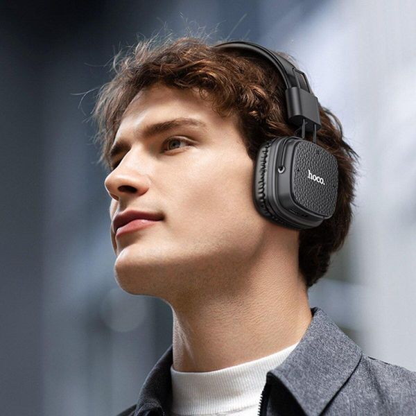Бездротові накладні навушники HOCO W56 Earl BT headphones Black 656-03821 фото