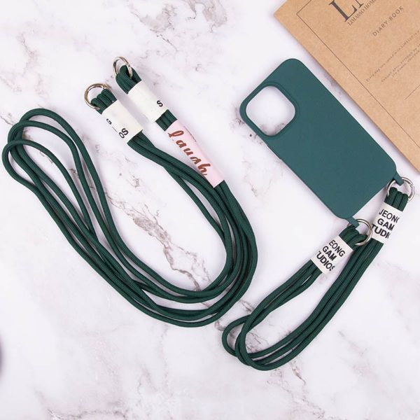 Чехол TPU two straps California для iPhone 13 Forest green 208-05655 фото