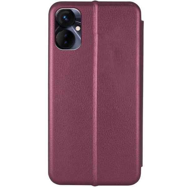 Шкіряний чохол-книжка Classy для TECNO Camon 19 Neo Maroon 777-05746 фото