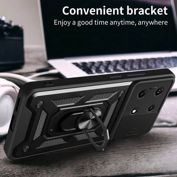 Ударостійкий чохол Camshield Serge Ring для Xiaomi 13 Black 777-04484 фото