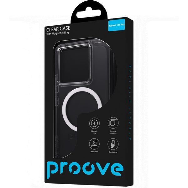 Чохол Proove Clear Case with Magnetic Ring Xiaomi 14T Ttransparent 656-04330 фото