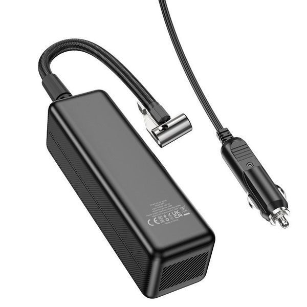 Автомобільний насос HOCO ZP5 May smart air pump Black 6931474795526 фото