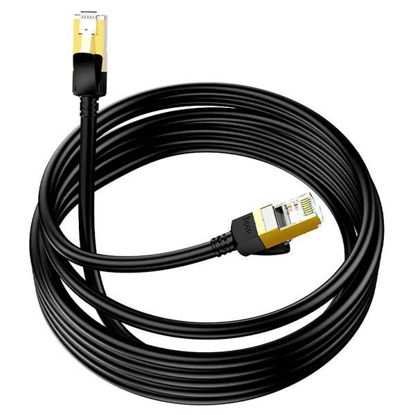Сетевой кабель HOCO US02 Level pure copper gigabit ethernet cable(L=3M) Black 6931474761965 фото