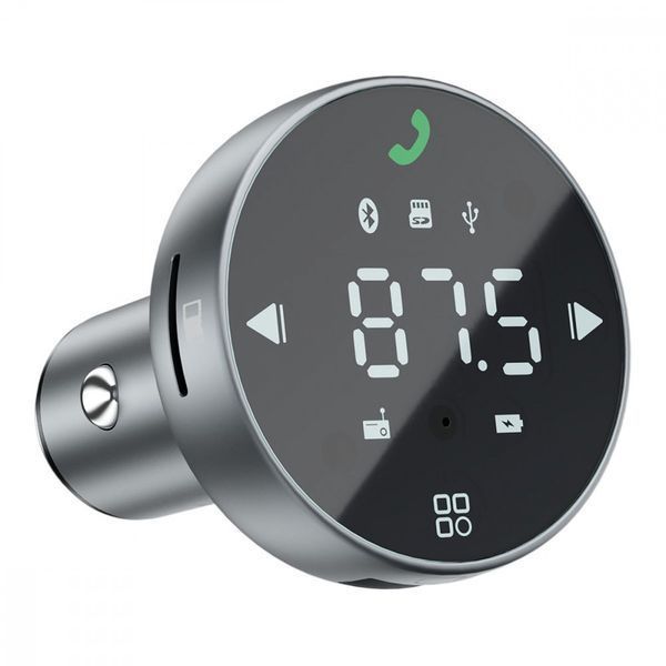 АЗП Proove FM Launcher Sound Sync 30W (PD+QC3.0) Type-C+USB Gray FMSS30110003 фото