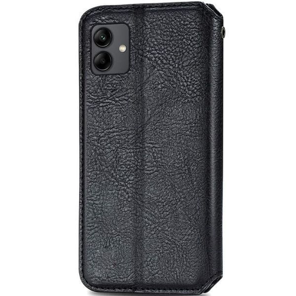 Шкіряний чохол-книжка GETMAN Cubic для Samsung Galaxy A04 Чорний 555-01881 фото