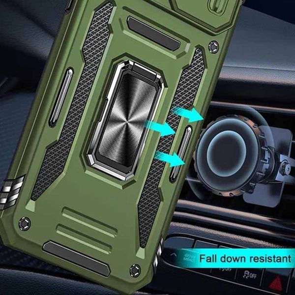 Ударостійкий чохол Camshield Army Ring для Apple iPhone 11 (6.1") Army Green 777-05042 фото