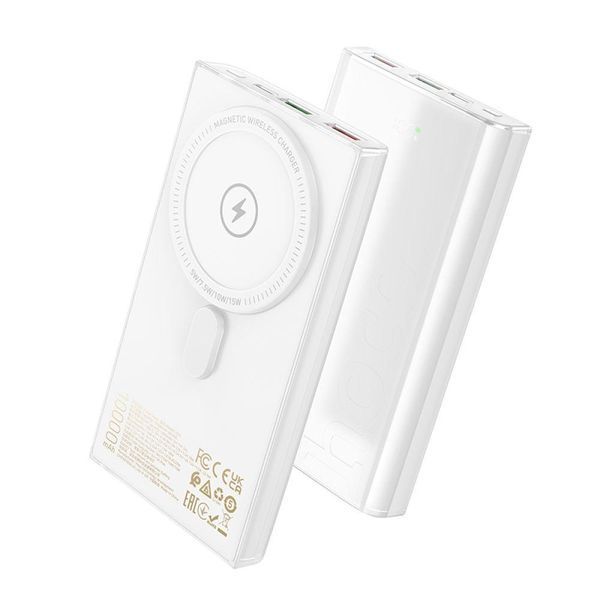 Power Bank Hoco Q22 Taurus 22.5W+PD20W magnetic digital display 10000mAh Сірий 656-01461 фото