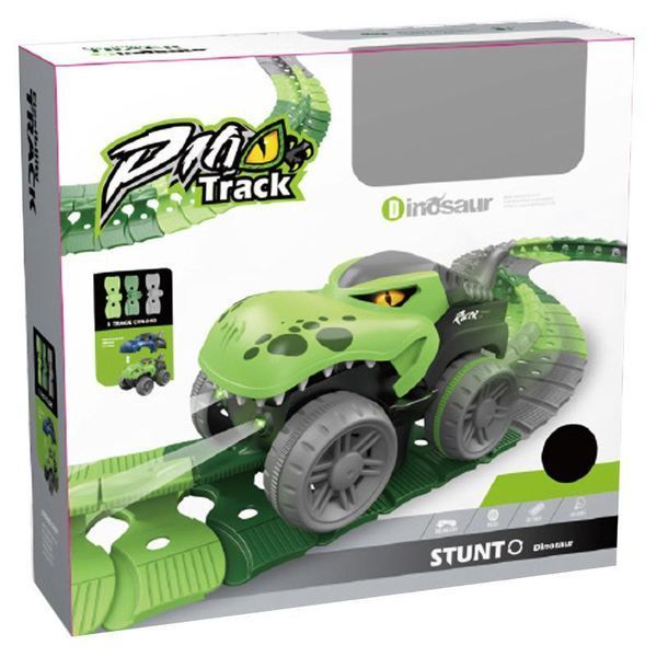 Інтерактивний трек з інерційною машинкою SHT 5510-5 Dino Trak (168pcs/1CAR) 656-03593 фото