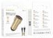 Автомобильное зарядное устройство BOROFONE BZ19 Wisdom dual port car charger set(iP) Gold 656-00288 фото 3
