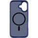 TPU+PC чохол Metal Buttons with MagSafe для Apple iPhone 17 (6.3") Navy Blue 777-08230 фото 3