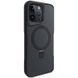 TPU+PC чехол Metal Buttons with MagSafe Carbon Ring для Apple iPhone 15 Pro Max (6.7") Black 777-08083 фото 1