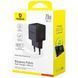 Мережевий зарядний пристрій Baseus Palm Fast Charger C+U 20W EU Cluster Black P10111608113-00 фото 2