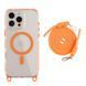 Чехол TPU+PC LanyardCase with MagSafe для iPhone 16 Pro Max Orange 214-03209 фото 1