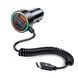 Автомобільний зарядний пристрій Usams US-CC167 C33 60W Car Charger With Spring Cable Black 656-00562 фото 2