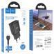 Мережевий зарядний пристрій з кабелем HOCO C88A Star round dual port charger set(Micro) 12W Black 6931474749529 фото 2