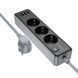 Мережевий подовжувач BOROFONE BAC8 Power 3-position socket(1C3A)(EU/GER)(L=2M) Black 656-03208 фото 3
