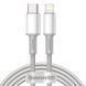 Кабель Baseus High Density Braided Fast Charging Data Cable Type-C to iP PD 20W 2m White CATLGD-A02 фото 1