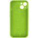 Силиконовый чехол с закрытой камерой для iPhone 14 Shiny Green 666-00821 фото 2