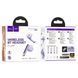 Беспроводные наушники HOCO EQ7 Snowflake true wireless BT headset Purple 656-03875 фото 5