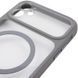 Чехол TPU+PC GETMAN Moon Clear with MagSafe для Apple iPhone 12 (6.1") Grey 656-08453 фото 4