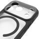Чохол TPU+PC GETMAN Moon Clear with MagSafe для Apple iPhone 17 Pro (6.3") Black 656-08403 фото 5