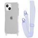 Чехол WAVE Clear Case With Strap для Iphone 13 Light Purple 208-05225 фото 1