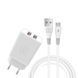 Сетевое зарядное устройство з кабелем WUW-T55 2USB/3.1A set micro 6972573333974 фото 1