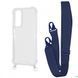 Чохол WAVE Clear Case With Strap для Samsung Galaxy S23 Fe Midnight Blue 208-05175 фото 1